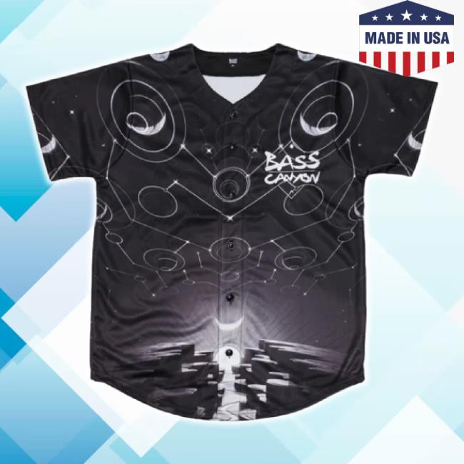 Official Excision Merch Store Gorge Baseball Jersey New Shirt (Black/White) Excisionmerch Shop