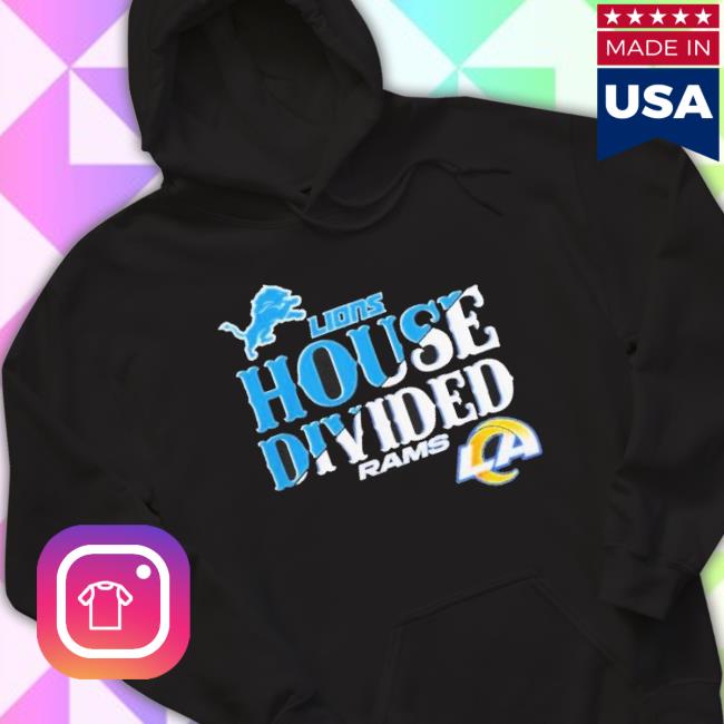 Official House Divided Detroit Lions Vs Los Angeles Rams 2024 Unisex Sweatshirt