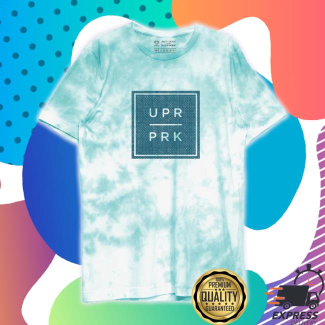Official Upper Park Clothing Merch Store Box Logo Tie Dye Hoodie Sweatshirt Spearmint Upperparkclothing Shop