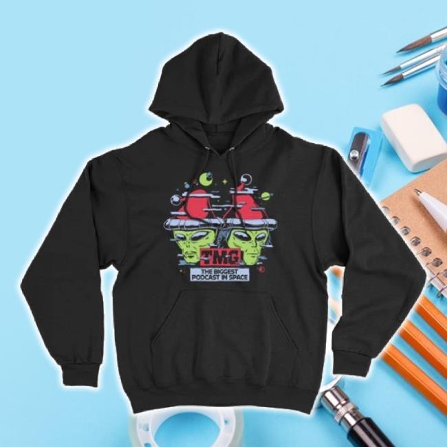 Trending Tmg Studios Merch Store Biggest Podcast In Space Holiday Unisex Sweatshirt Tmgstudios Shop