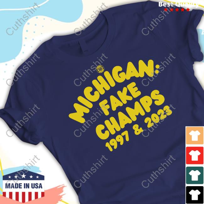 Bbbprinting Michigan Fake Champs 1997 & 2023 Tank Top