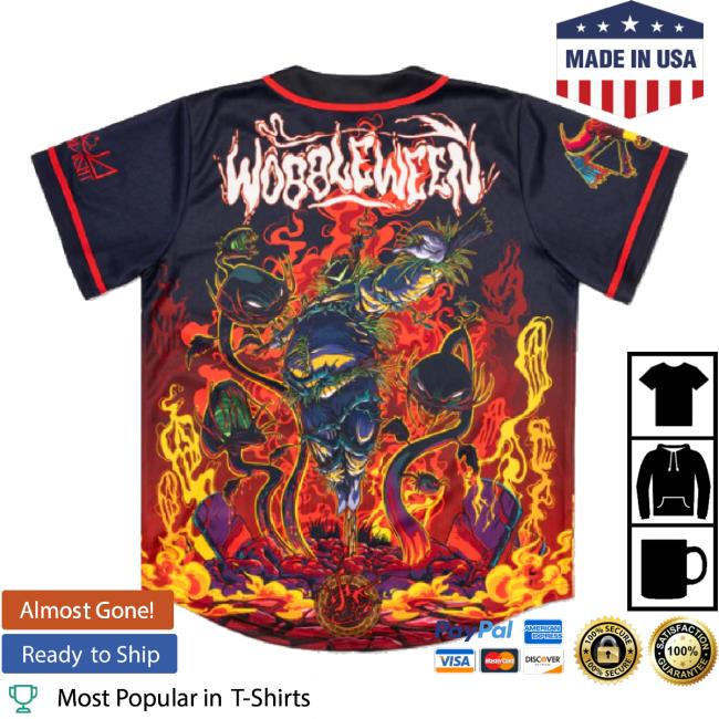 Original Ganja White Night Merch Store Wobbleween Ii Baseball Jersey Tee Ganja White Night Shop