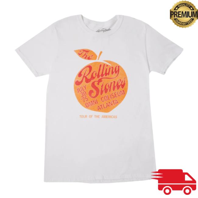 Original The Rolling Stones Shop Merch Store Atlanta '75 Tour Hoodie Therollingstonesshop