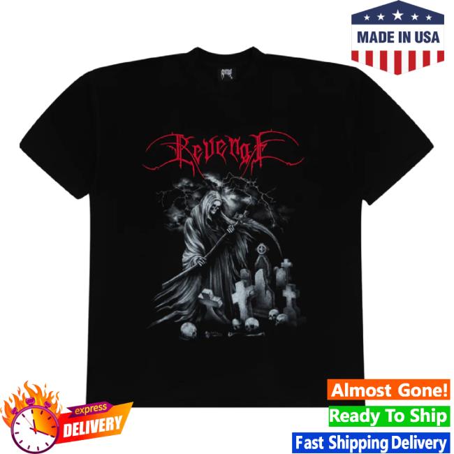 Official Plus Shop Merch Store Revenge Cemetery Long Sleeve Tee Black White Plusshop