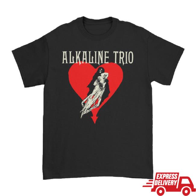 Trending Alkaline Trio Merch Store Heart Swept Tee (Black) Alkalinetrio Shop
