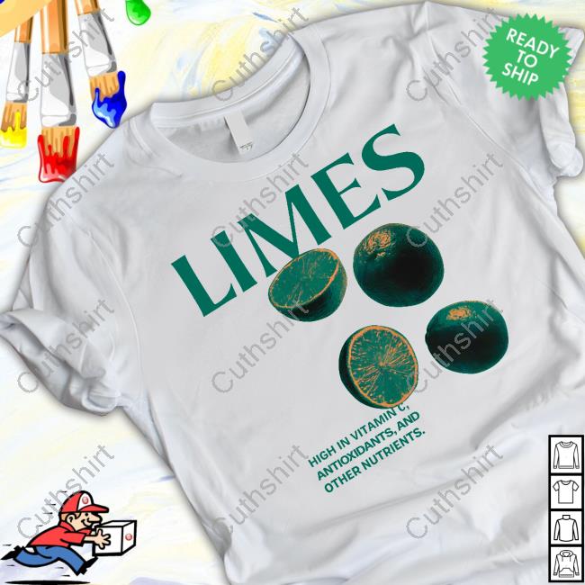Official Limes V2 High In Vitamin C Antioxidants And Other Nutrients T-Shirt