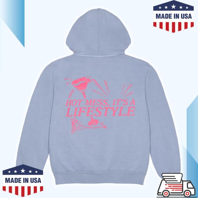 Original I Am Unwell Merch Store Hot Mess, It's A Lifestyle Tee (Blue) Iamunwell Shop