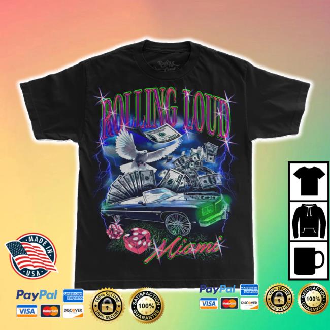 RL Bling T Shirt Black Miami 22 – Rolling Loud