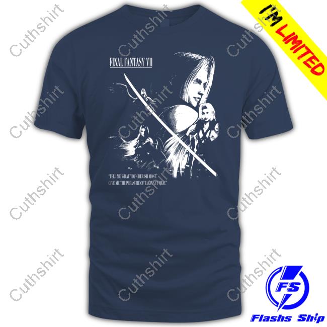 Mamonoworld Merch Final Fantasy 7 Rebirth Walkthrough Tell Me What You Cherish Most Shirt