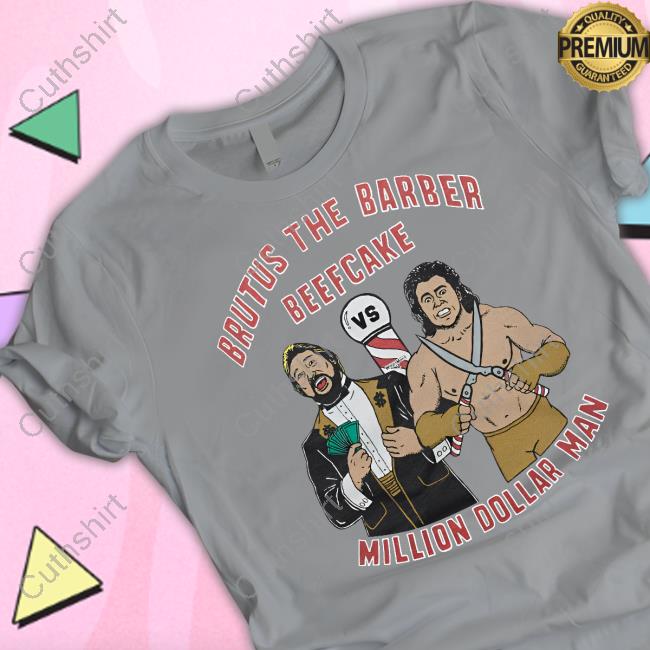 Homage Store Wrestlemania V Beefcake Vs Dibiase Tee Shirt