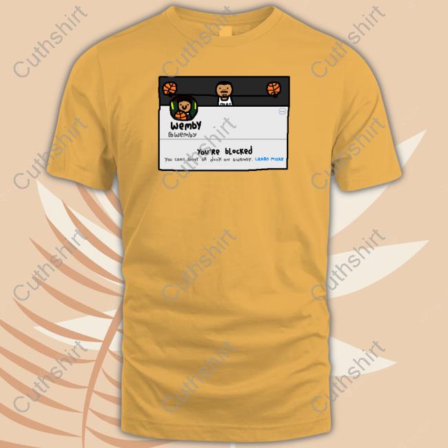 Wemby Blocked Classic Shirt Paintmerch Wemby Blocked Shirt