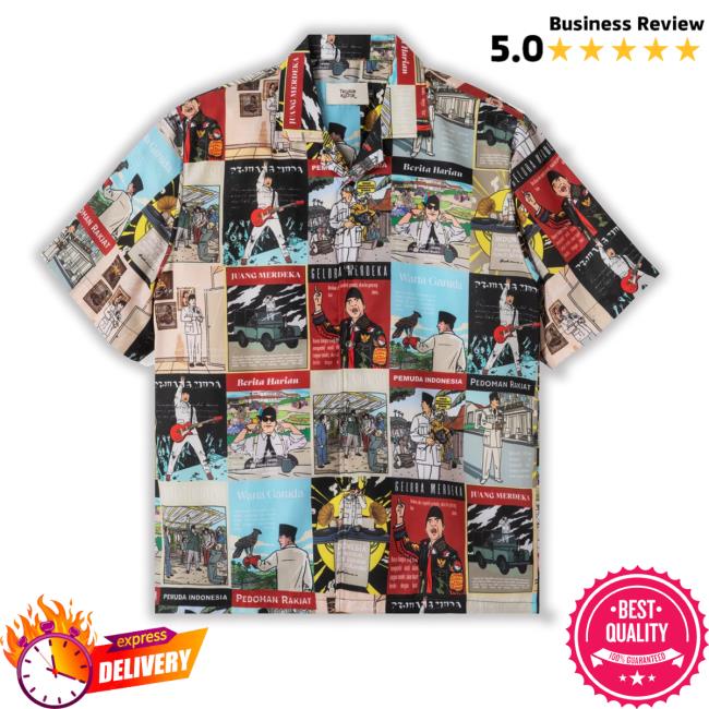 Telusurkultur Merch Warta Merdeka Hawaiian T Shirts Telusurkultur Merch Warta Merdeka Hawaiian T Shirts