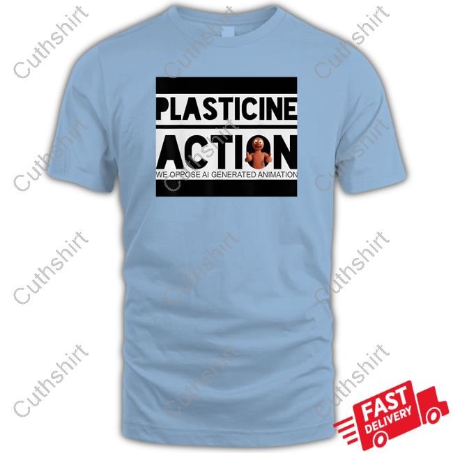 Tiberius Plasticine Action We Oppose Ai Generated Animation Funny Shirt