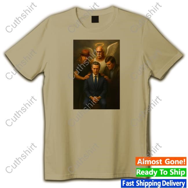 Gavin Newsom And Hulk Hogan Tucker Carlson T Shirt