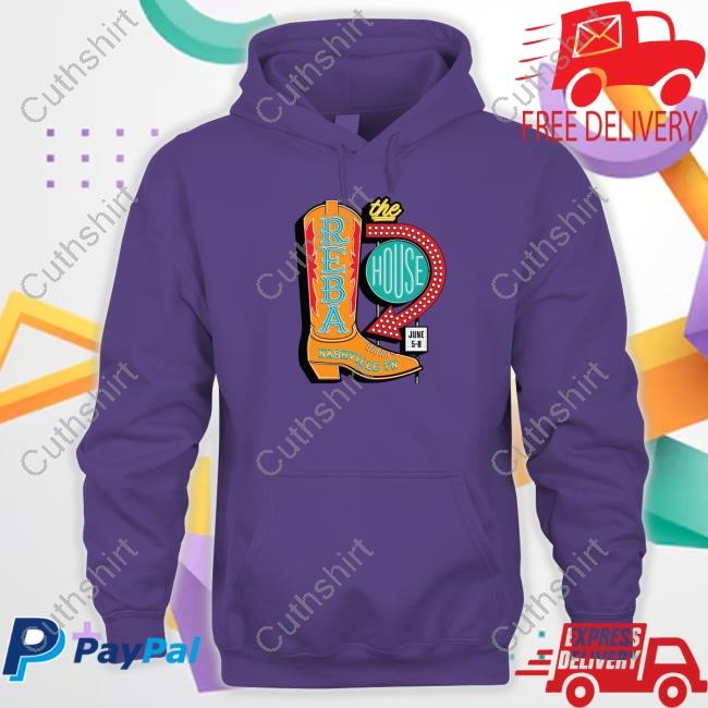 Reba Mcentire Merch Reba's House Boot Hoodie