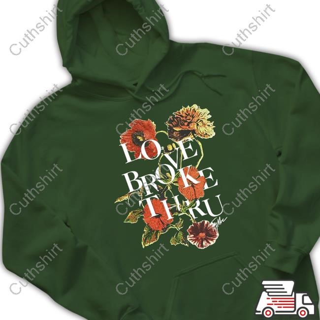 Love Broke Thru Flower Beige Shirt